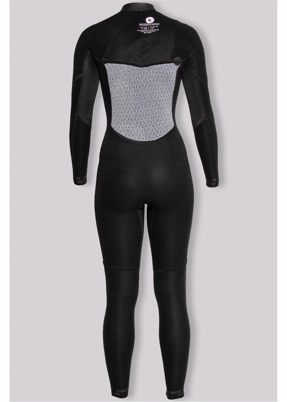Seven Seas 4-3 Chest zip full wetsuit Black