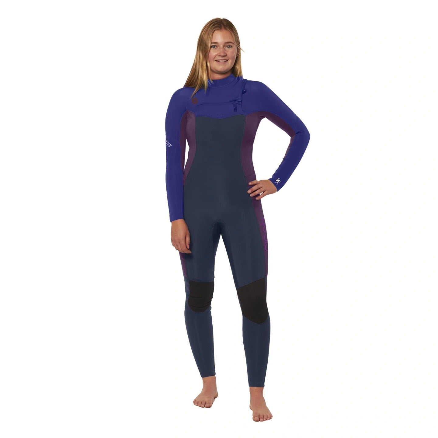 Seven Seas 4-3 Chest zip full wetsuit Blue Moon
